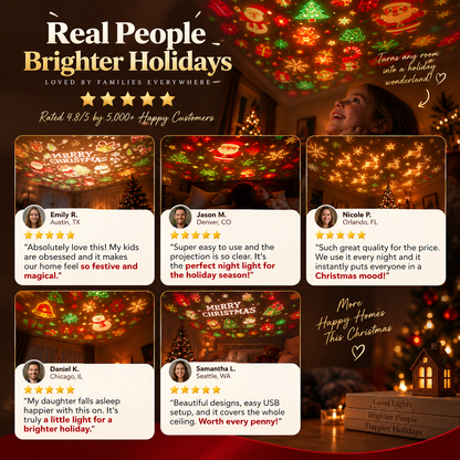 HollyGlow™ Christmas Projector